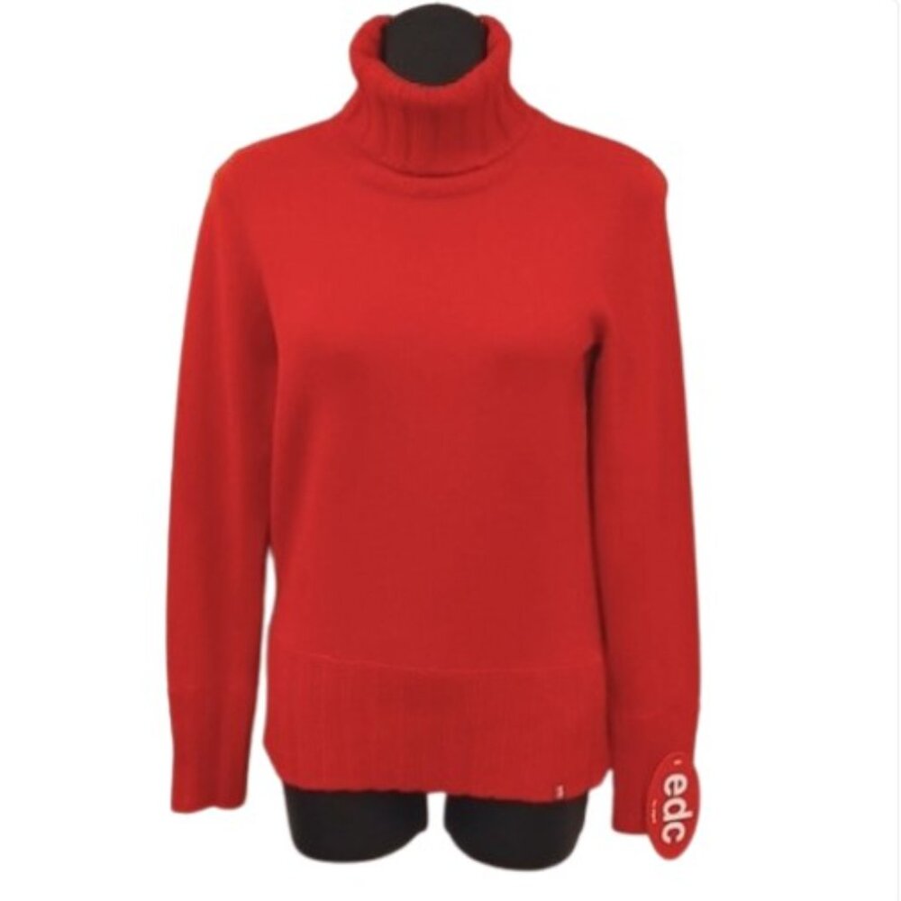 EDC By Esprit Mixed Knit Turtleneck Sweater NEW- Sz. Sm